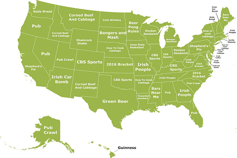 What Type of Booze Is North Dakota Googling for St. Patrick&#8217;s Day?