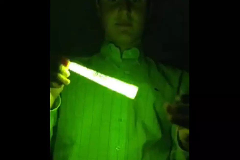 Kid Puts Glow Stick in Microwave, What Could go Wrong?
