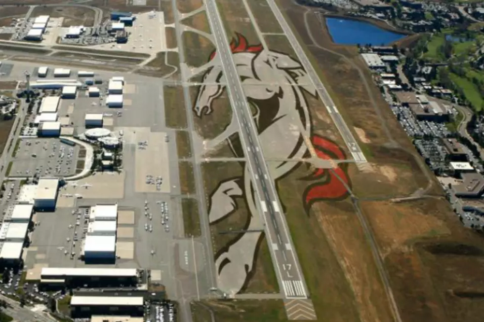 Denver Bronco Logo Shows Up at Centennial Airport — Or Does It?