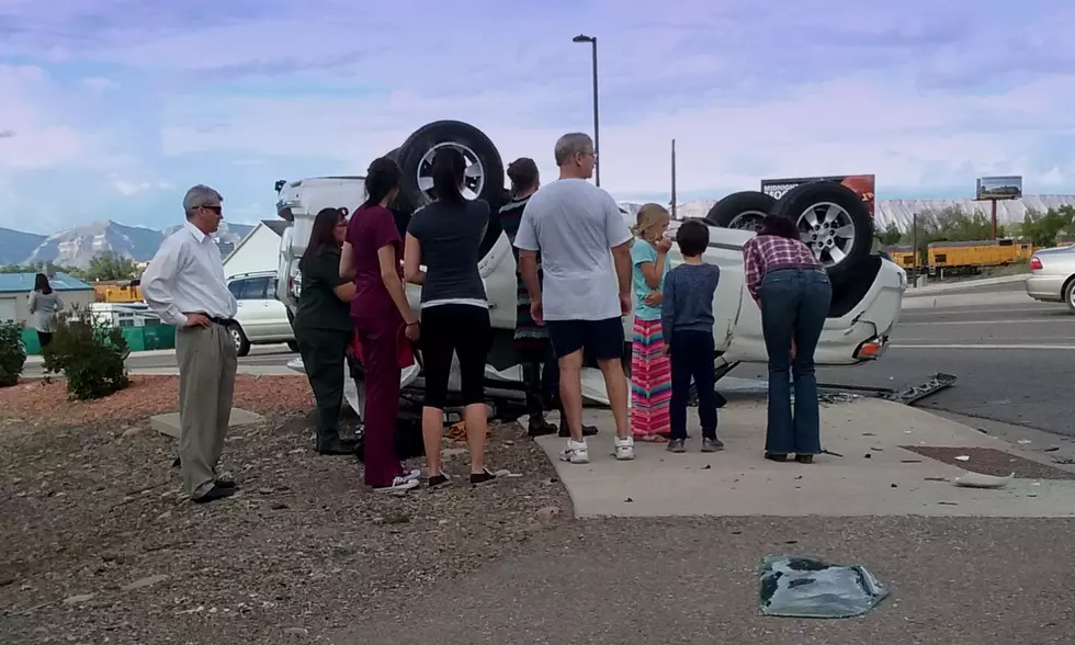 Rollover Accident on Broadway in Grand Junction [PHOTOS]