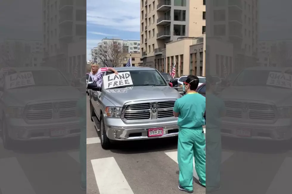 Watch: Hospital Staff Blocking Protesters in Denver 