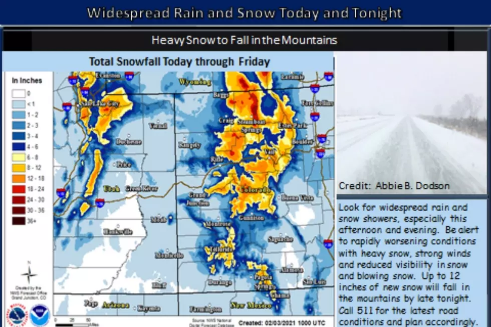 Whiteout Conditions Possible Along I-70 in Colorado Mountains
