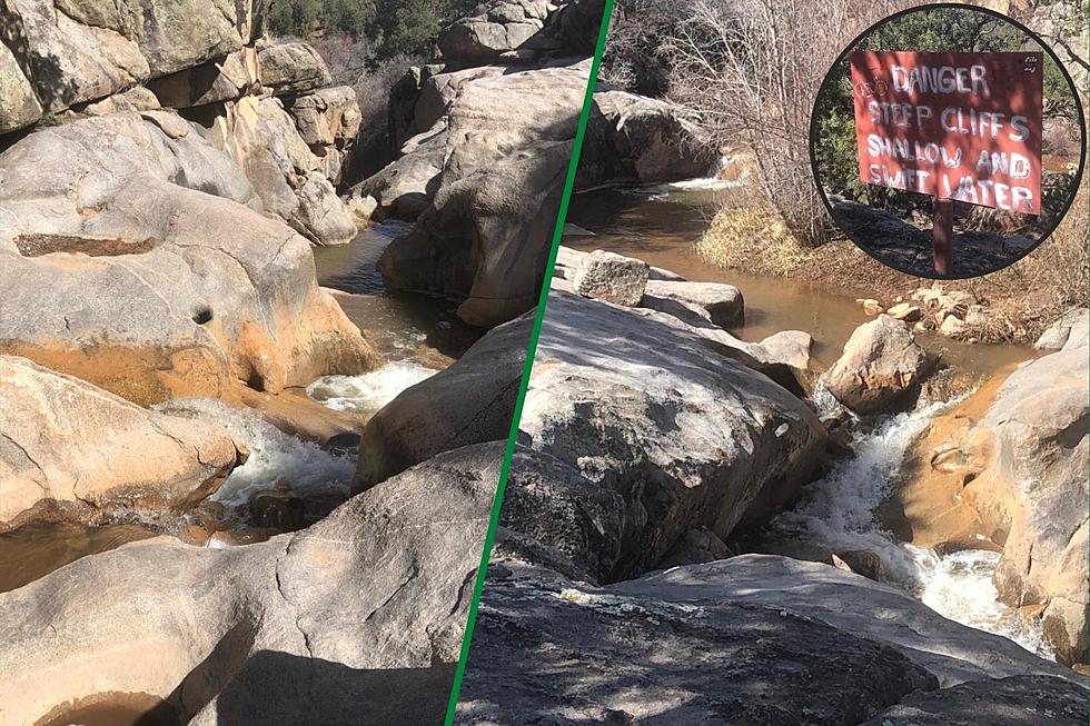 Step Down the Rocks to Beautiful Little Dolores Falls Near Grand Junction