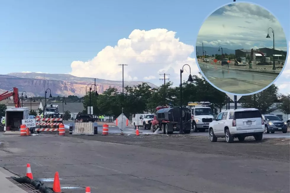 Water Main Breaks Near Struthers Avenue in Downtown Grand Junction