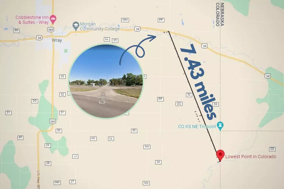 Laird, Colorado to Colorado's Lowest Point