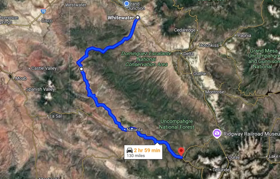 Unaweep-Tabeguache Scenic Byway Map