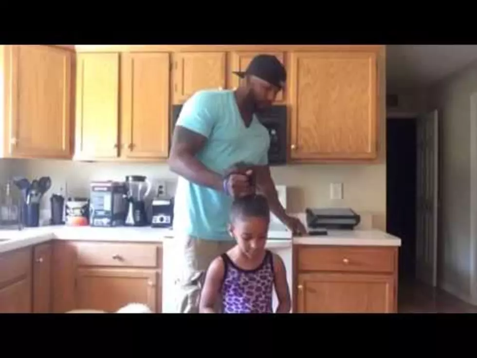 Dad and Daughter’s Spinning Bun Hairstyling Trick is Easy and Fun [VIDEO]