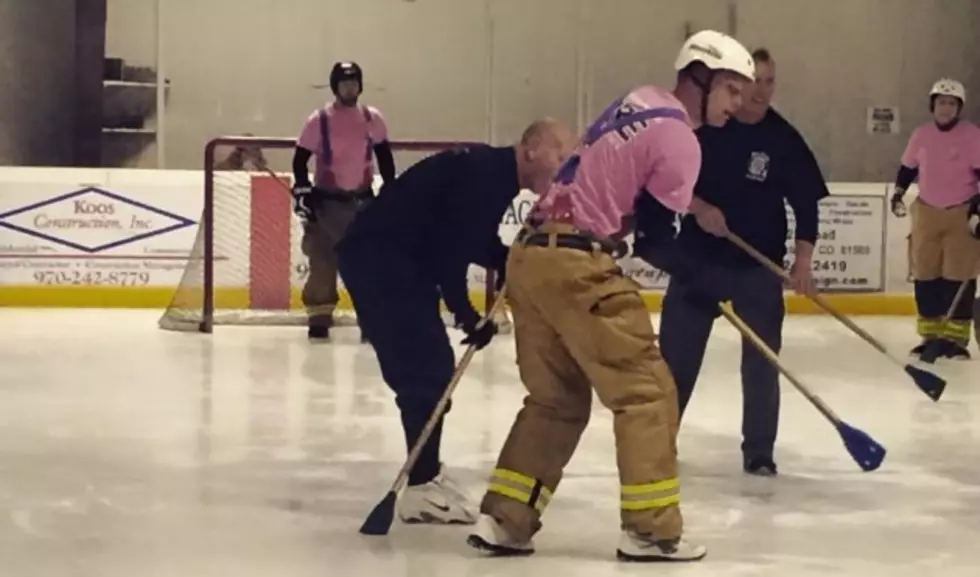 GJPD vs GJFD in Broomball: Friendly Trash Talking on Facebook