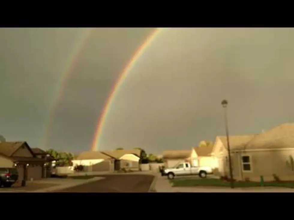 Double Rainbow Fills the Western Colorado Sky