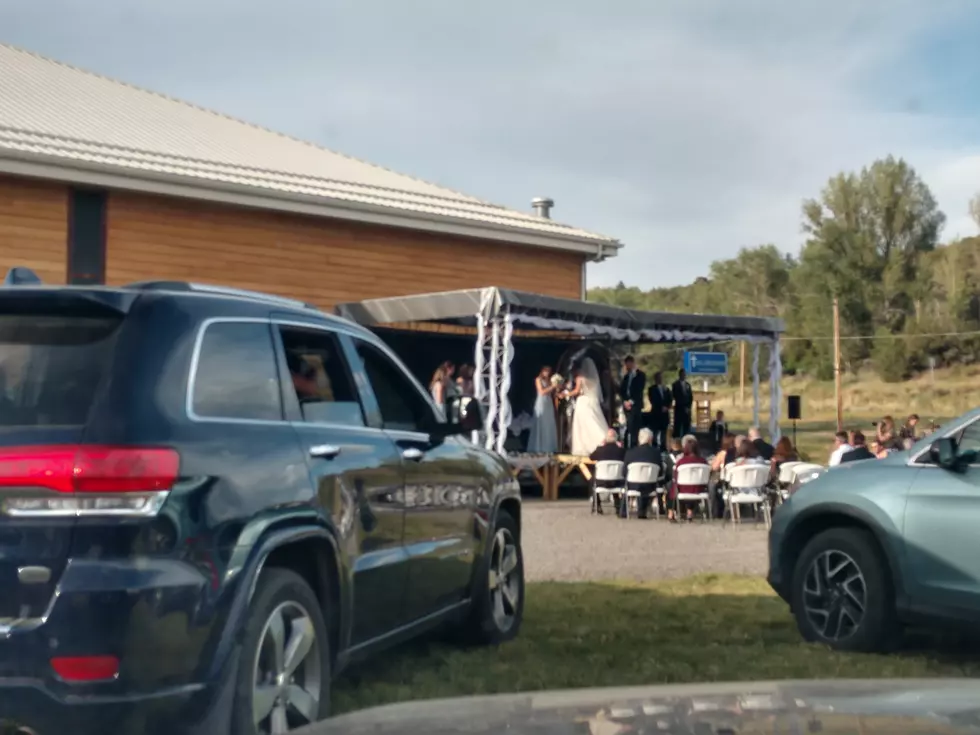 Western Colorado Creativity Makes Drive-In Wedding Special