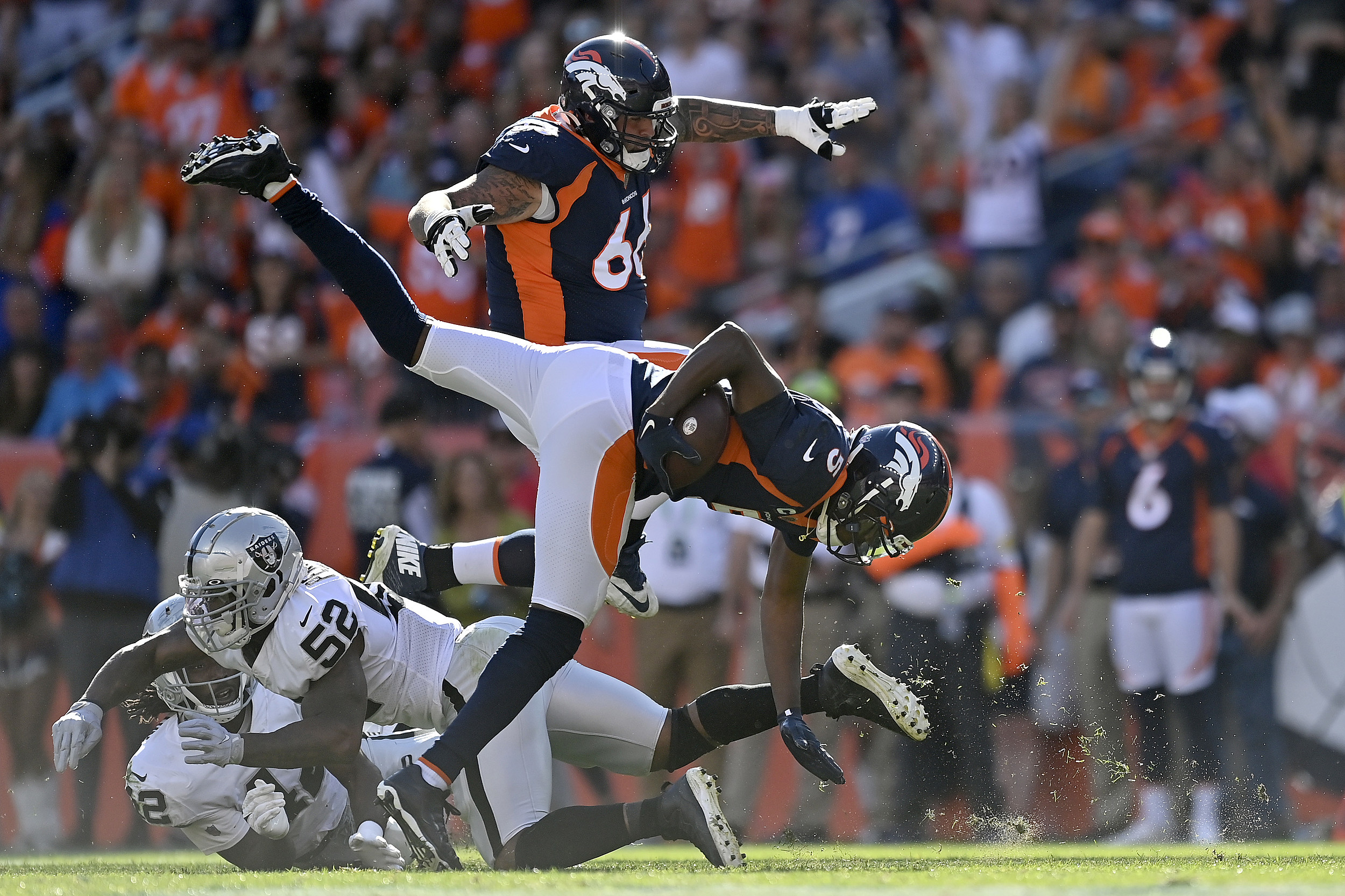 Broncos' Vic Fangio loses it on the sideline after Ravens run the ball to  tie NFL record