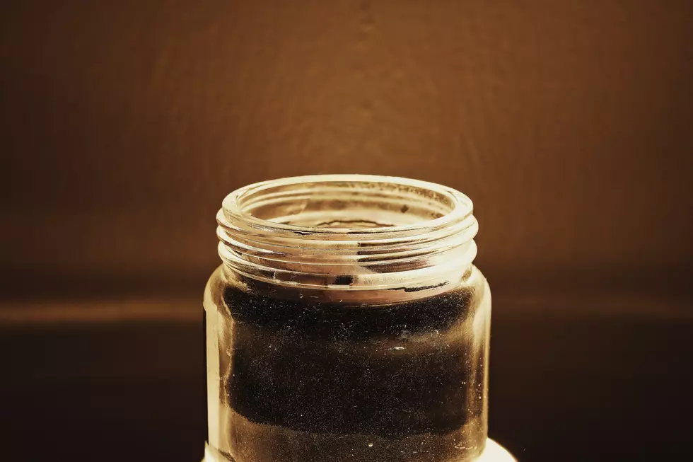 Photo of a jar of sand for the grand valley curse