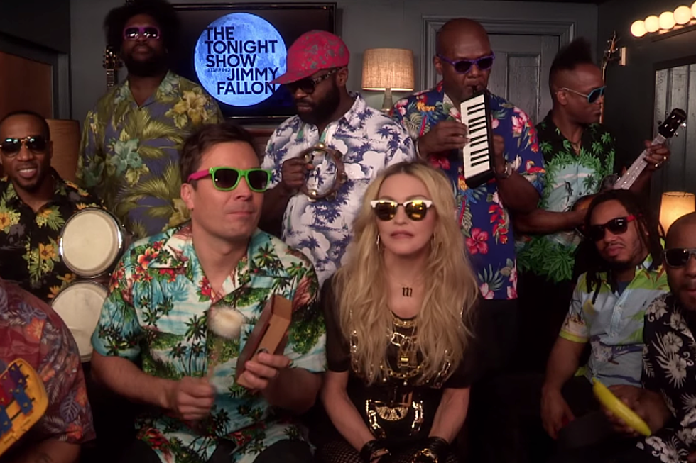 Madonna Jimmy Fallon + The Roots Perform ‘Holiday’ [VIDEO]