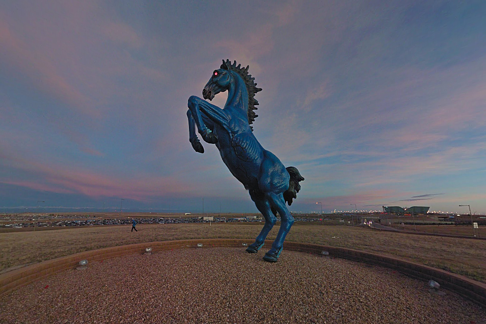 The Eerie Story Behind Denver’s Blue Mustang