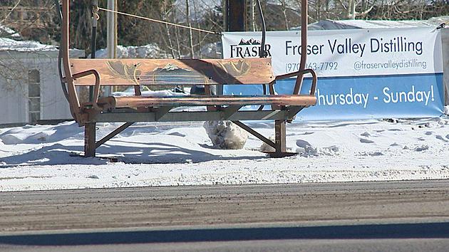 Winter Park Ski Lift Chairs Now Being Used As Bus Stop Benches