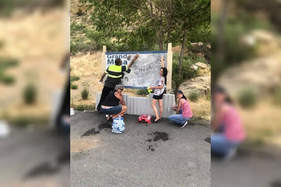 Locals Clean Up Vandalized Grand Mesa Sign