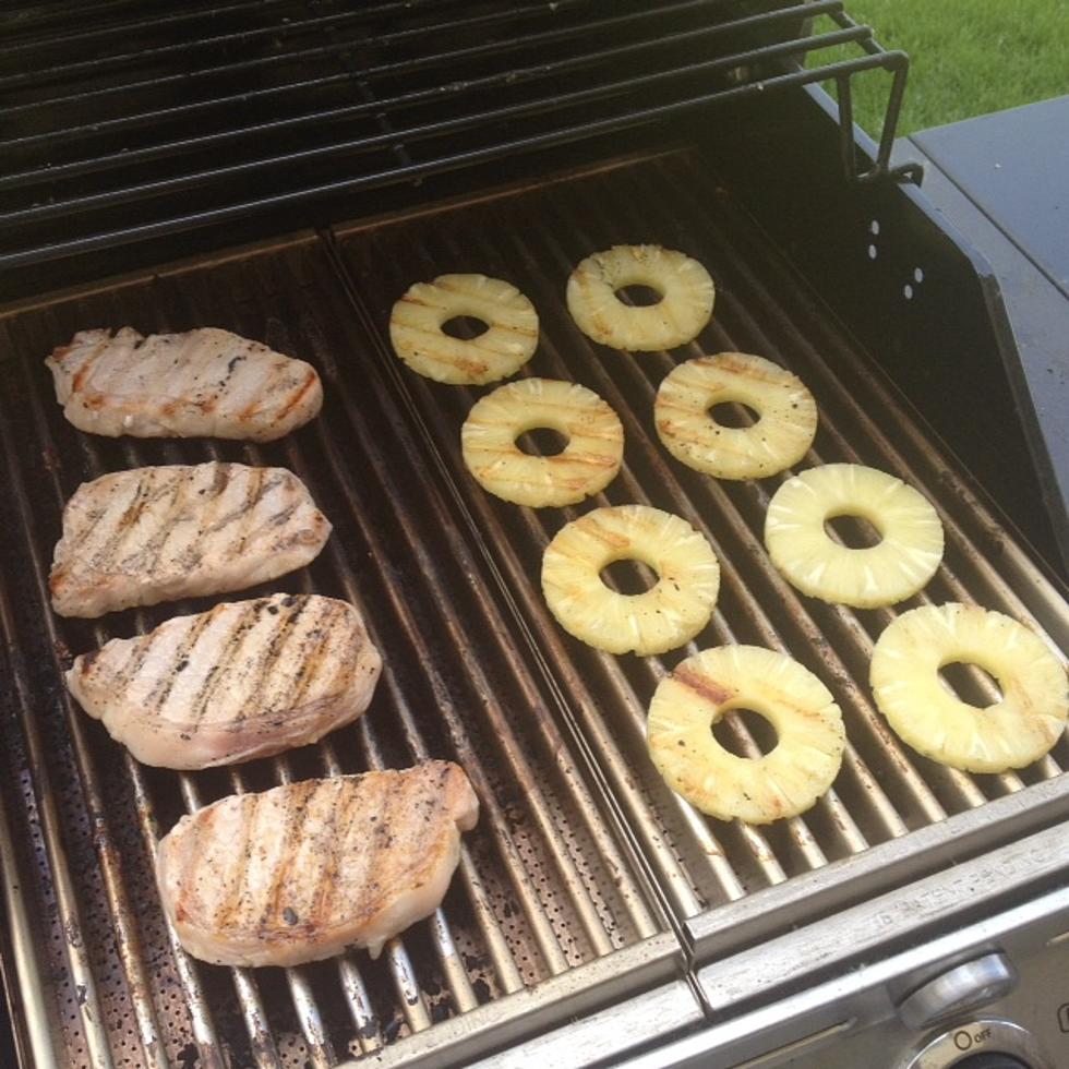 July Is National Grilling Month – Apple Ginger Pork Chops With Grilled Pineapple [RECIPE]