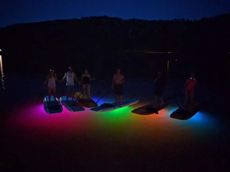 FOCO Neon Paddle Boarding Lights Up Summer Nights at Horsetooth Reservoir