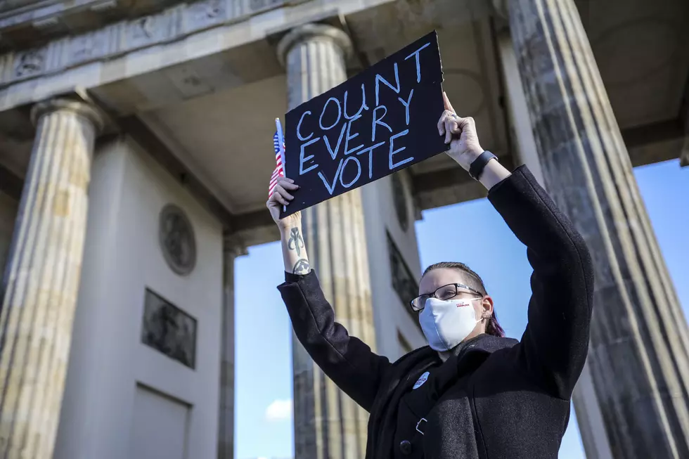 Democrats Abroad Rally For Fair Vote Count Following US Presidential Elections