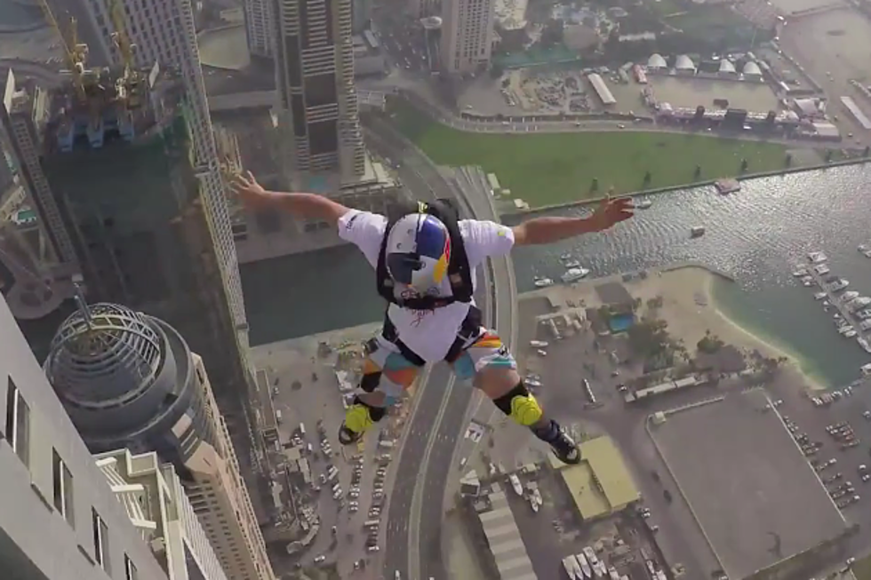 Base Jumpers Take Crazy Plunge Off the Princess Tower in Dubai