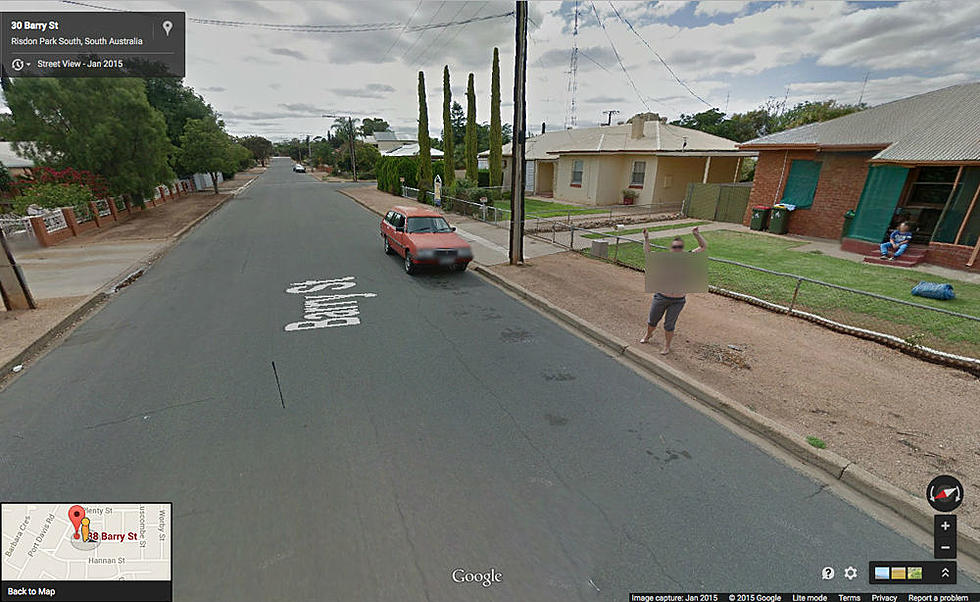 Australian Woman Throws Out Her Jugs at Google Street Car