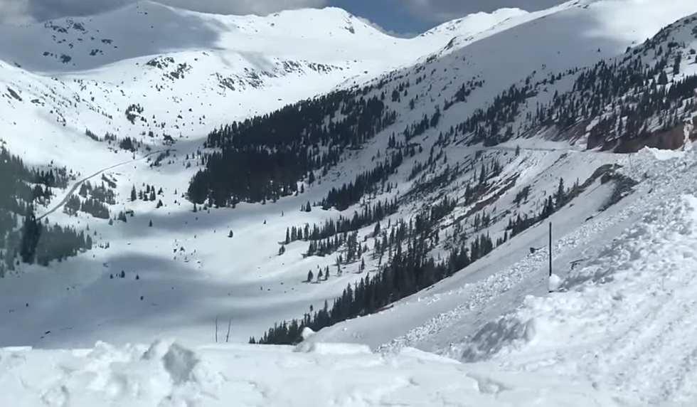 Snow Plow Driver Shows off Tons of Snow on Independence Pass