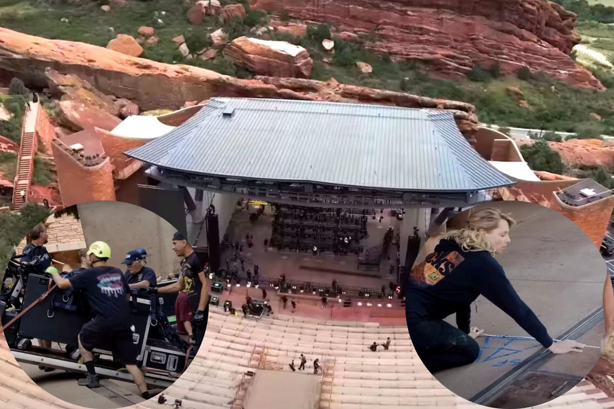 A Rare Look at How a Concert is Set Up at Colorado’s Red Rocks