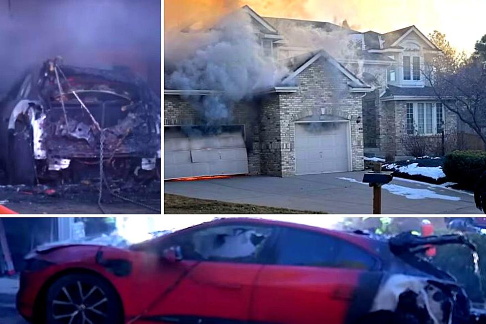 WATCH: Electric Vehicle Catches Fire in a Colorado Garage