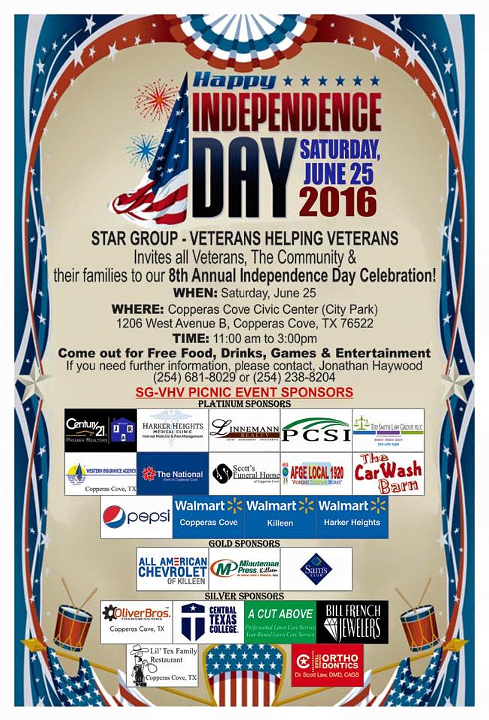Star Group Veterans Helping Veterans Independence Day Celebration