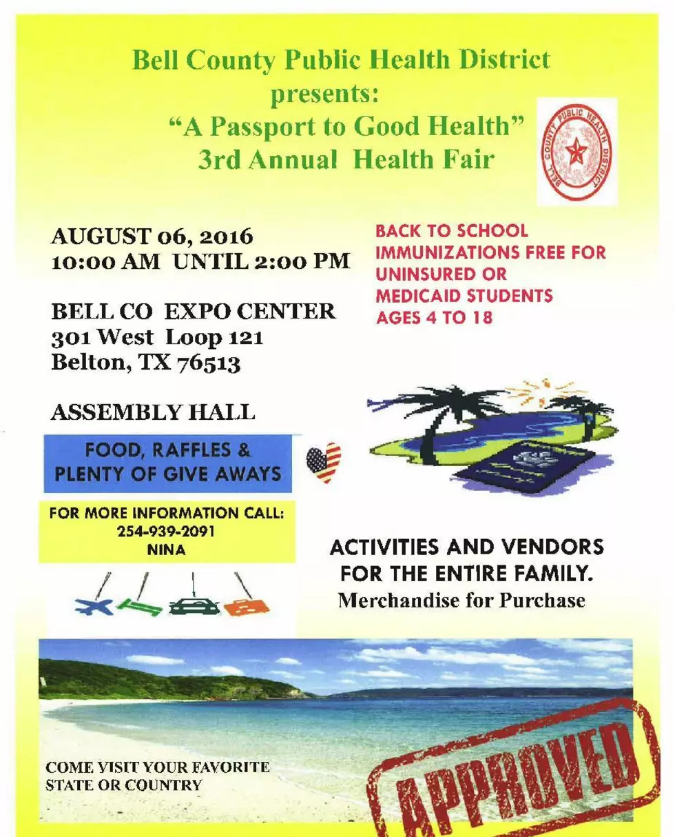 Bell County Public Health District&#8217;s 3rd Annual Health Fair
