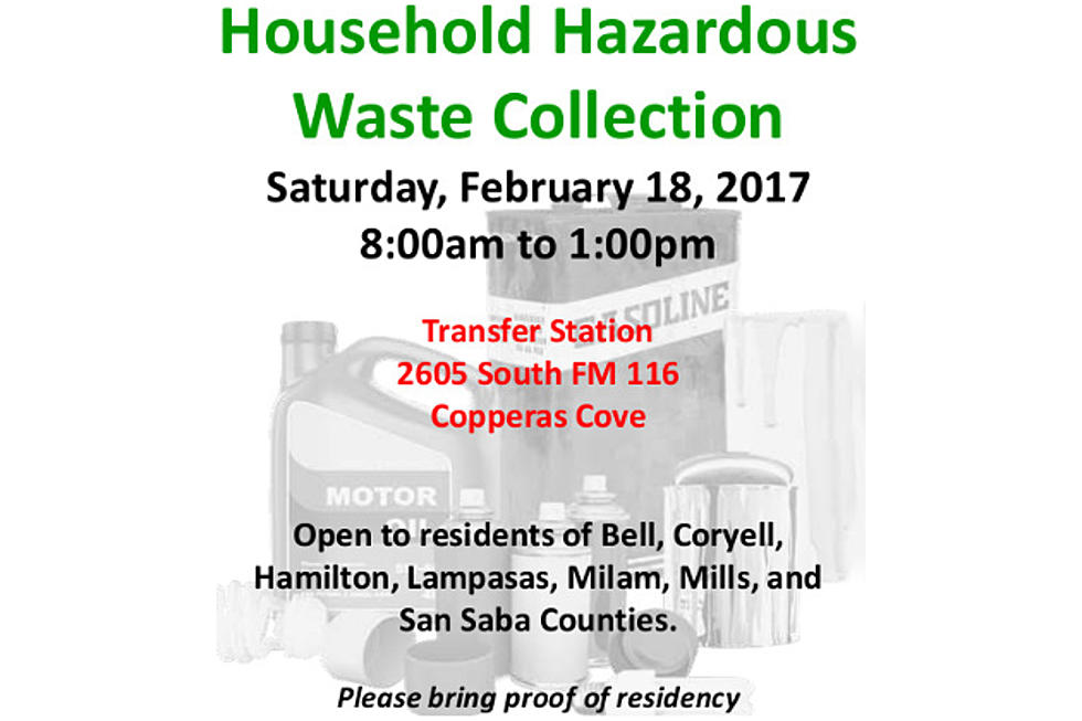 Dump Your Hazardous Waste At A Special Event In Copperas Cove