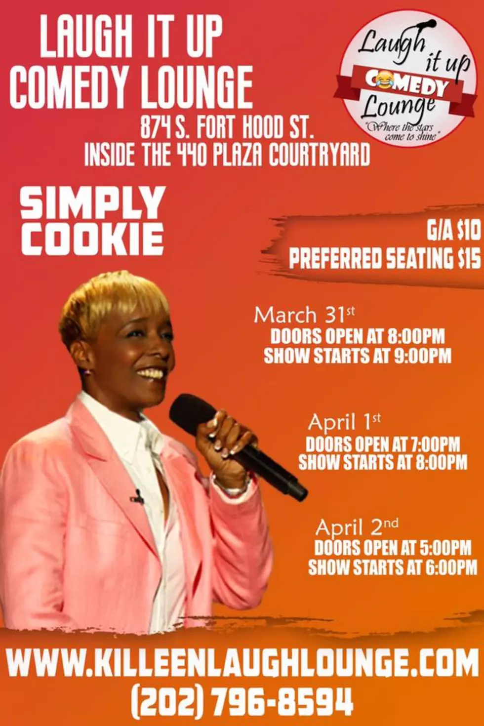 Get On The Kiss List To See Comedian Simply Cookie In Killeen This Weekend!