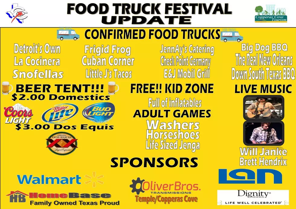 Copperas Cove Food Truck Festival This Saturday