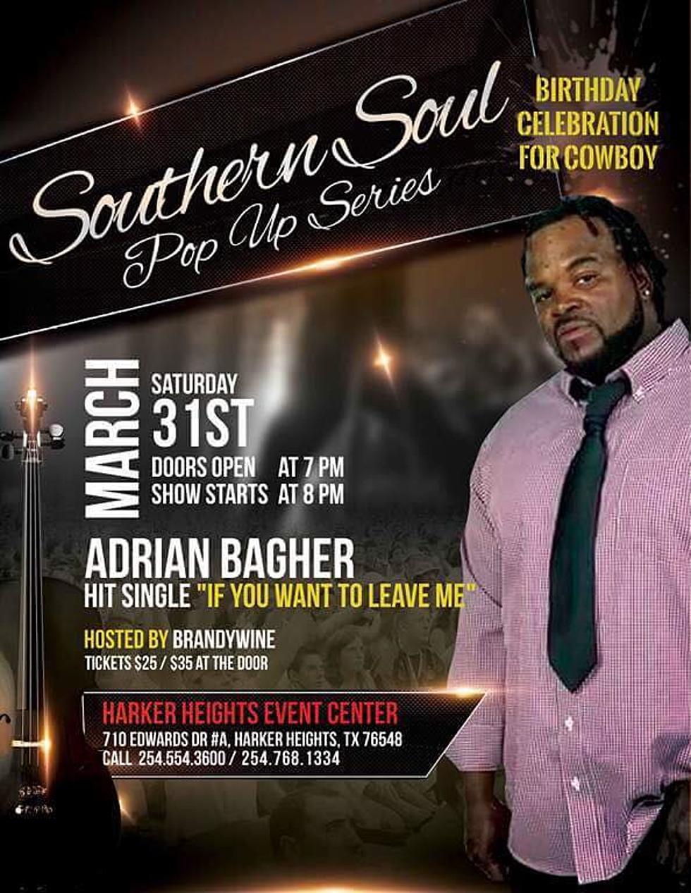 Win Tickets To See Southern Soul Artist Adrian Bagher In Harker Heights