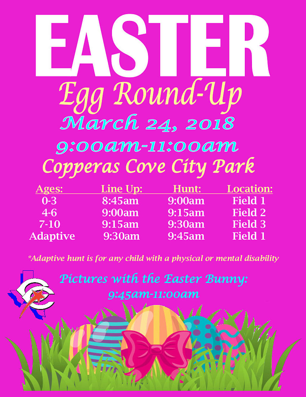 Copperas Cove Easter Egg Round Up On March 24th