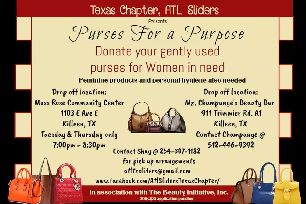Texas Chapter Of ATL Sliders Purses For A Purpose