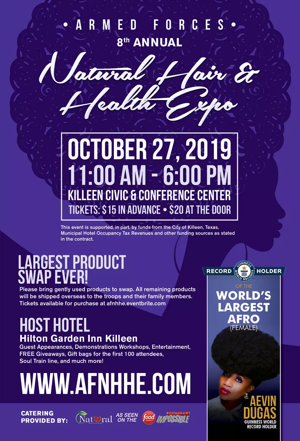 The 8th Annual Armed Forces Natural Hair &#038; Health Expo In Killeen