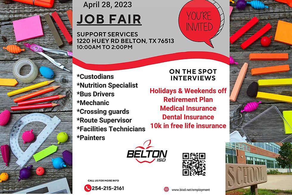 Belton ISD To Hold Job Fair April 28