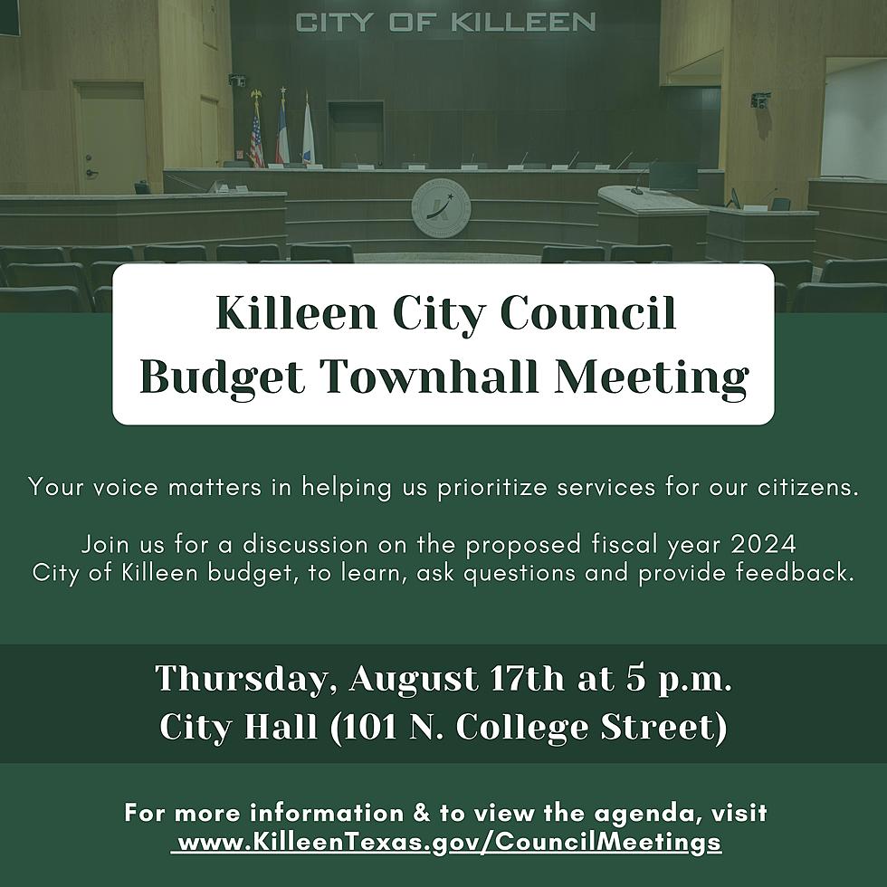 The Killeen City Council Is Conducting a Budget Meeting