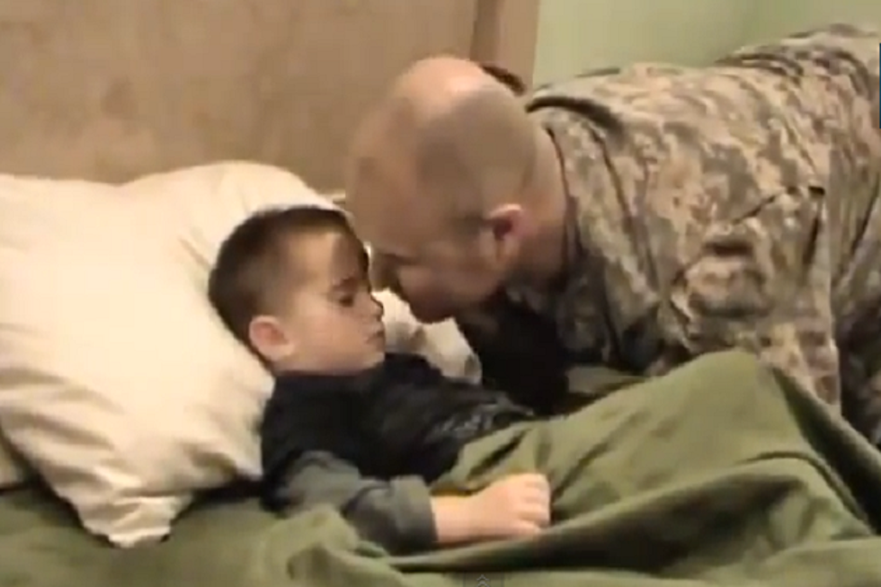 The Only Video You’ll Ever See Where a Kid Isn’t Excited to See a Returning Soldier Parent [VIDEO]