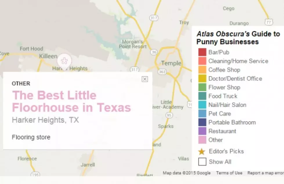 Maps Shows Businesses with Puns in Their Names