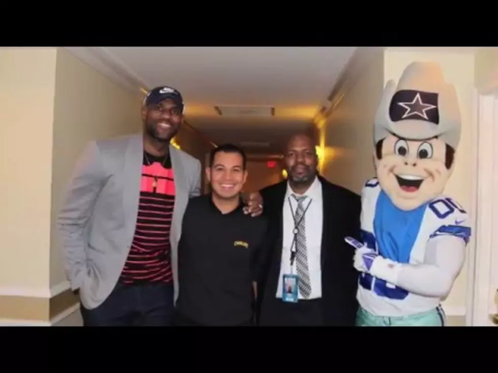 LeBron James Pranked by Rowdy in Dallas