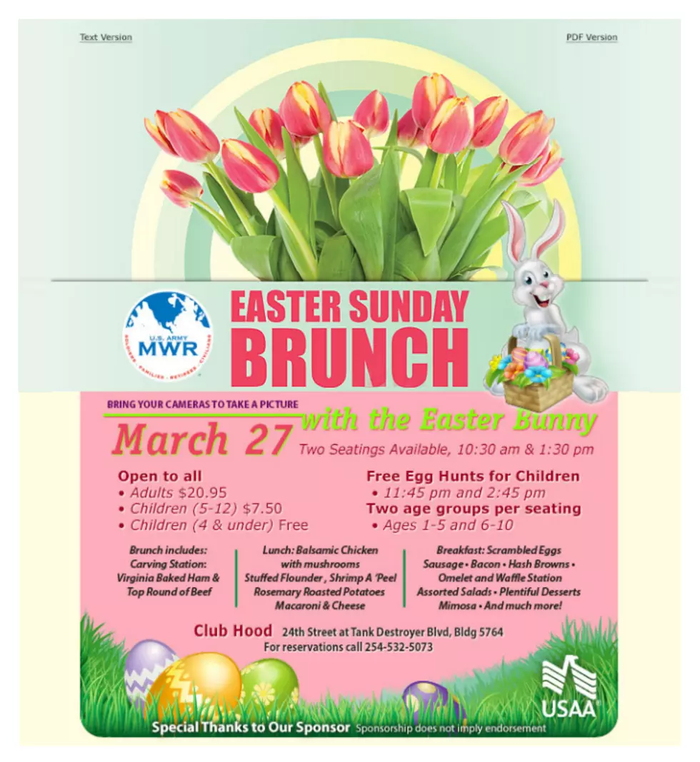 Celebrate Easter Sunday With Brunch at Ft. Hood