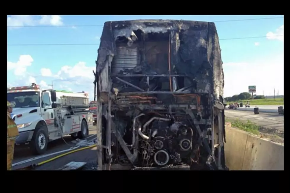 Bus Fire On I-35 Between Temple And Troy