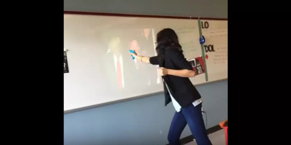 Dallas Teacher Caught Screaming and Shooting Trump With Squirt Gun In Classroom