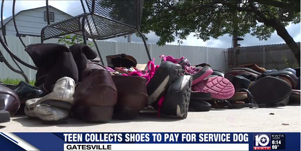 Gatesville Girl Seeks Shoe Donations to Help Pay for Service Animal