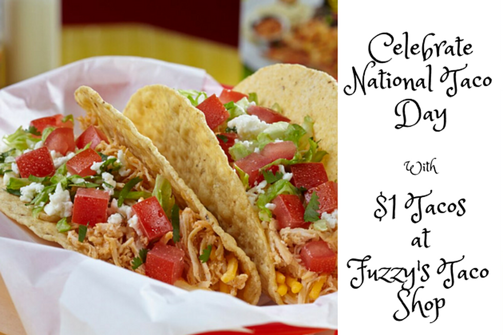 Fuzzy’s in Temple to Celebrate National Taco Day with $1 Tacos
