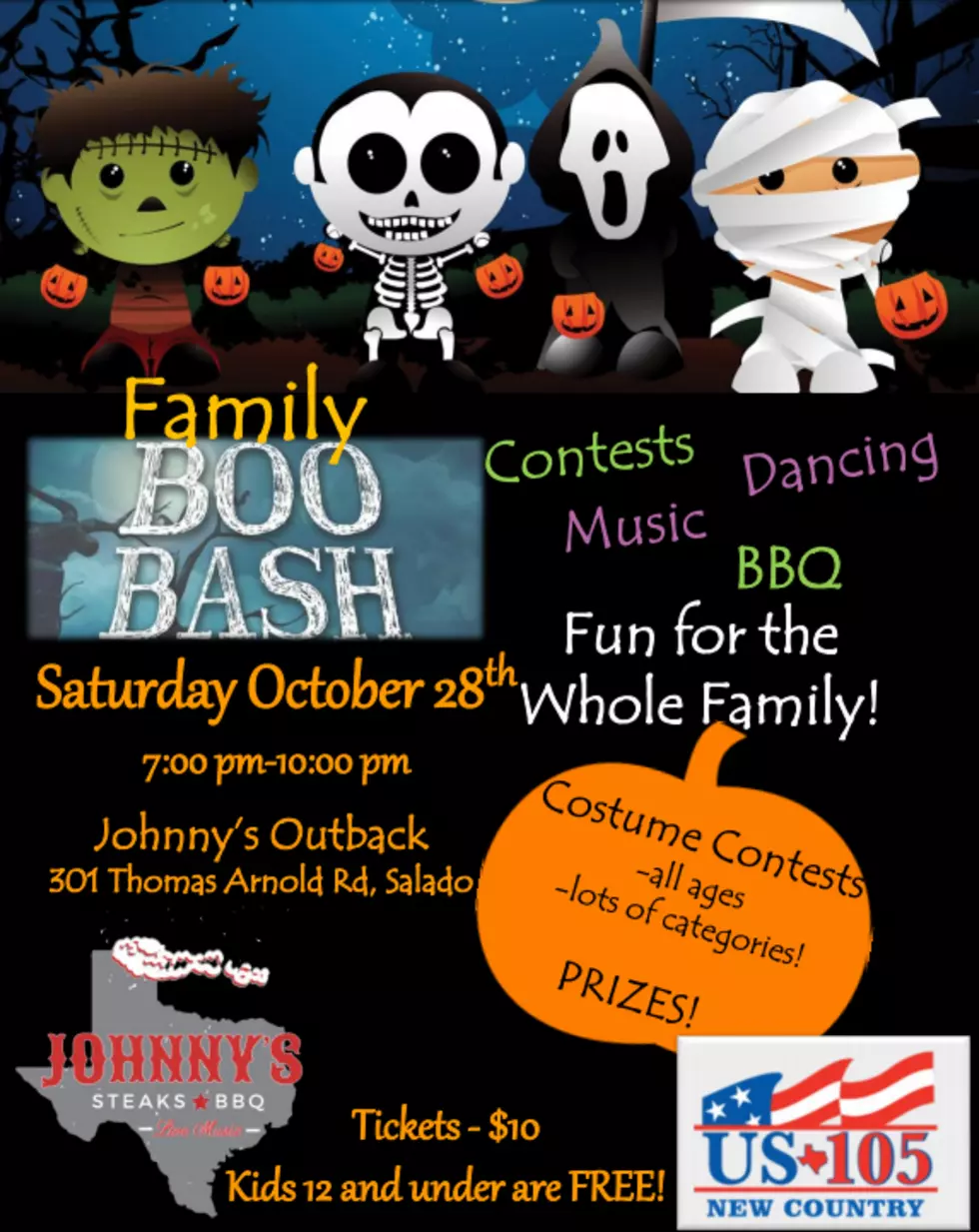 Show Off Your Halloween Costume at Boo Bash in Salado