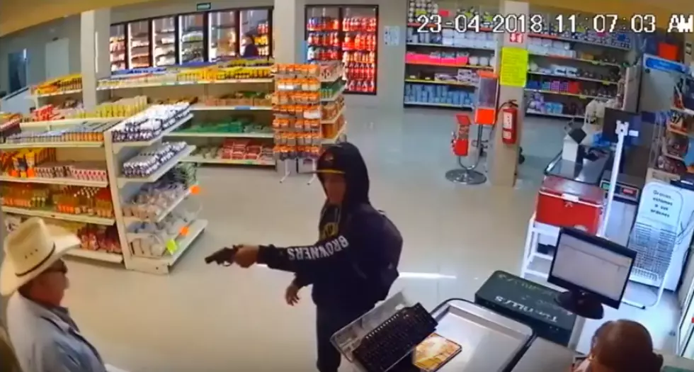 Video Shows Robbery Suspect Taken Down By Cowboy and Deli Worker