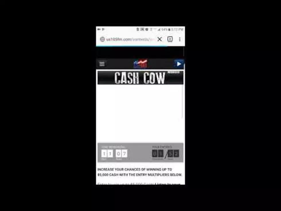 How to Enter Cash Cow Codes with the Free US 105 Mobile App